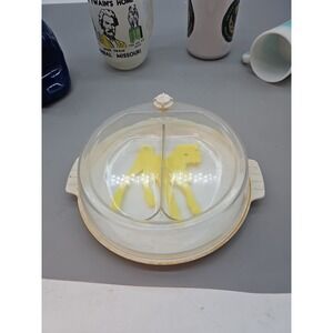 Vintage Serva- Tot Hot Water Divided Baby Warming Feeding Dish Hot Plate 1950's